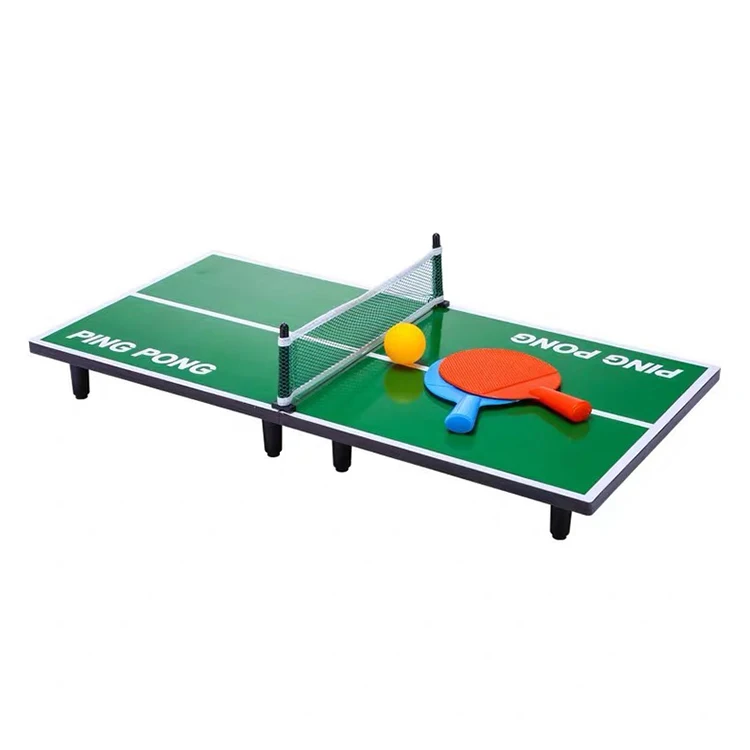 Indoor Sport Kids Desktop Game 60cm Portable Wooden Mini Table Tennis Toy Set for Children
