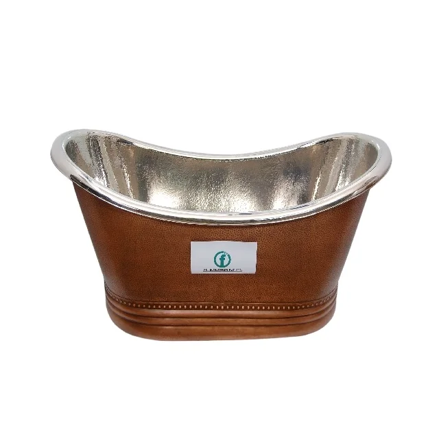 
Antique hammered copper bathtub 