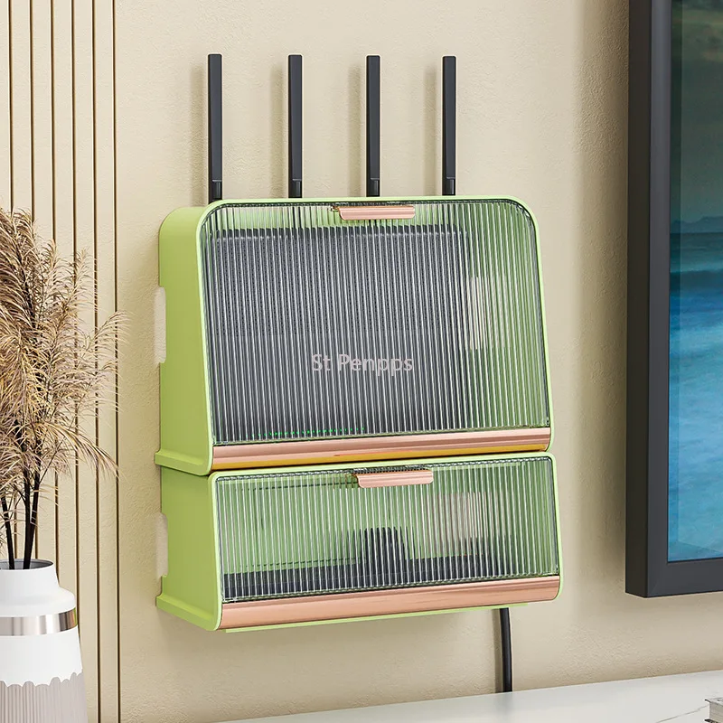 Коробка для хранения маршрутизатора Wifi Беспроводная сетевая распределительная коробка приставка с проводной вставкой доска Пыленепроницаемая настенная пластиковая стойка