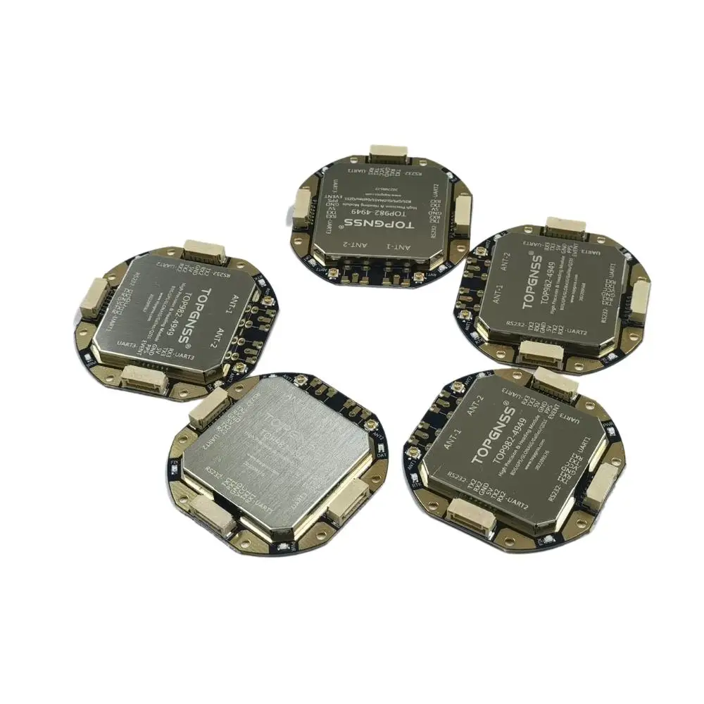 TOP982-4949 Positioning and Heading RTK high precision 9-36V GNSS module antenna Spiral antenna L1 L2 L5 UART or RS232 TOPGNSS