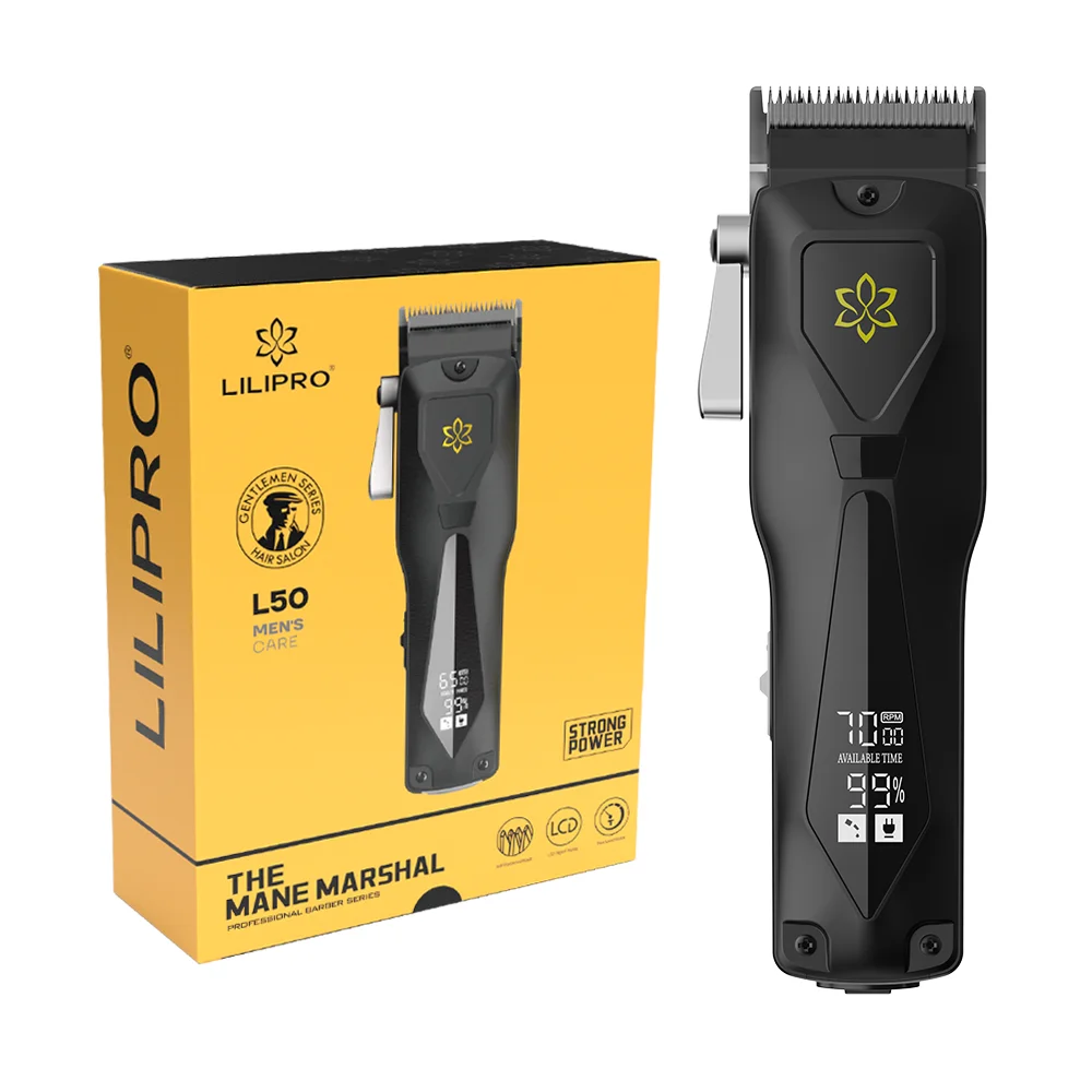 LILIPRO L50&M50  Fade  Blade Barber Kit Clippers and Trimmer Salon Use Professional Cordless Rechargeable 2600mAh Li-Ion Battery