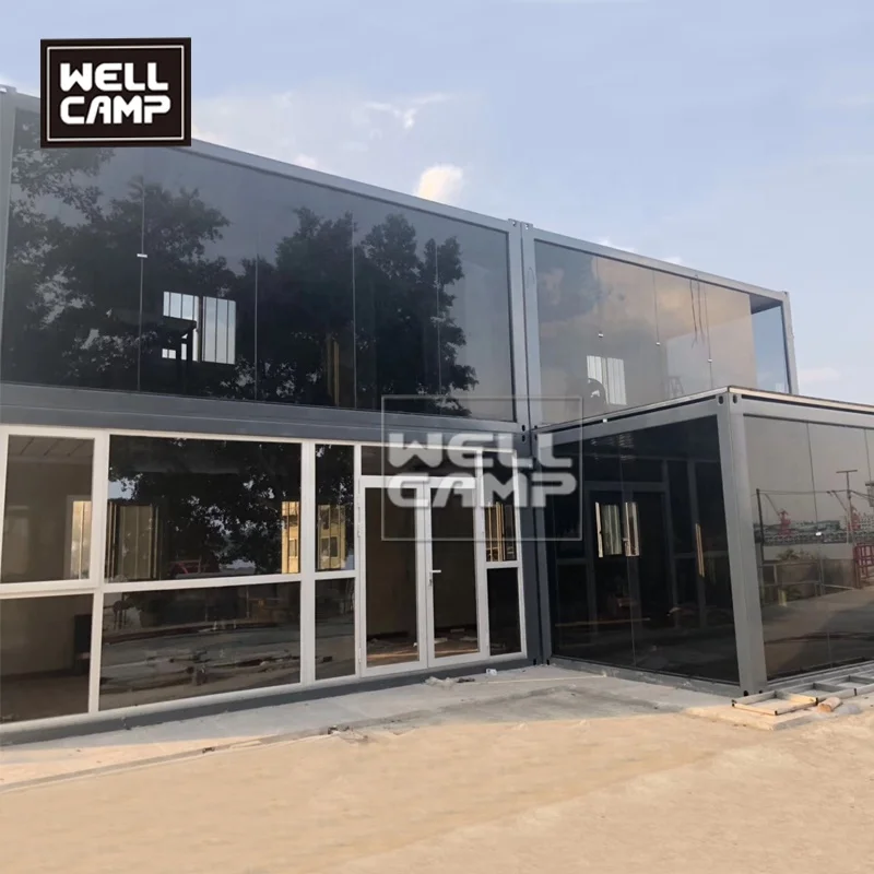 Роскошный плоский контейнер для виллы в сборных домах высококлассный ресторана прочный сборный офиса