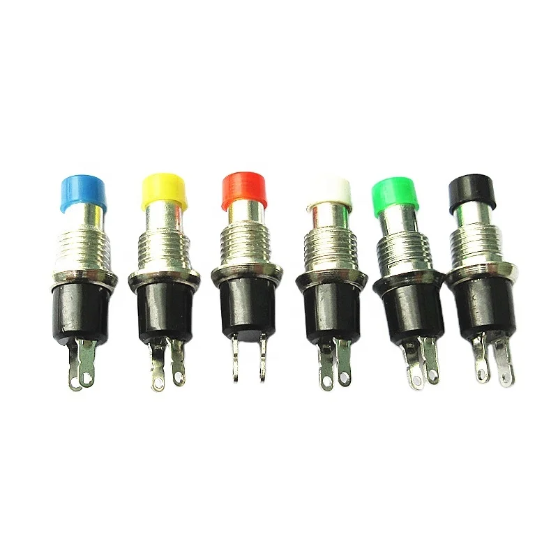 PBS-110 Opening 6-7mm Button Reset Switch Inching Lock Free Switch Press On