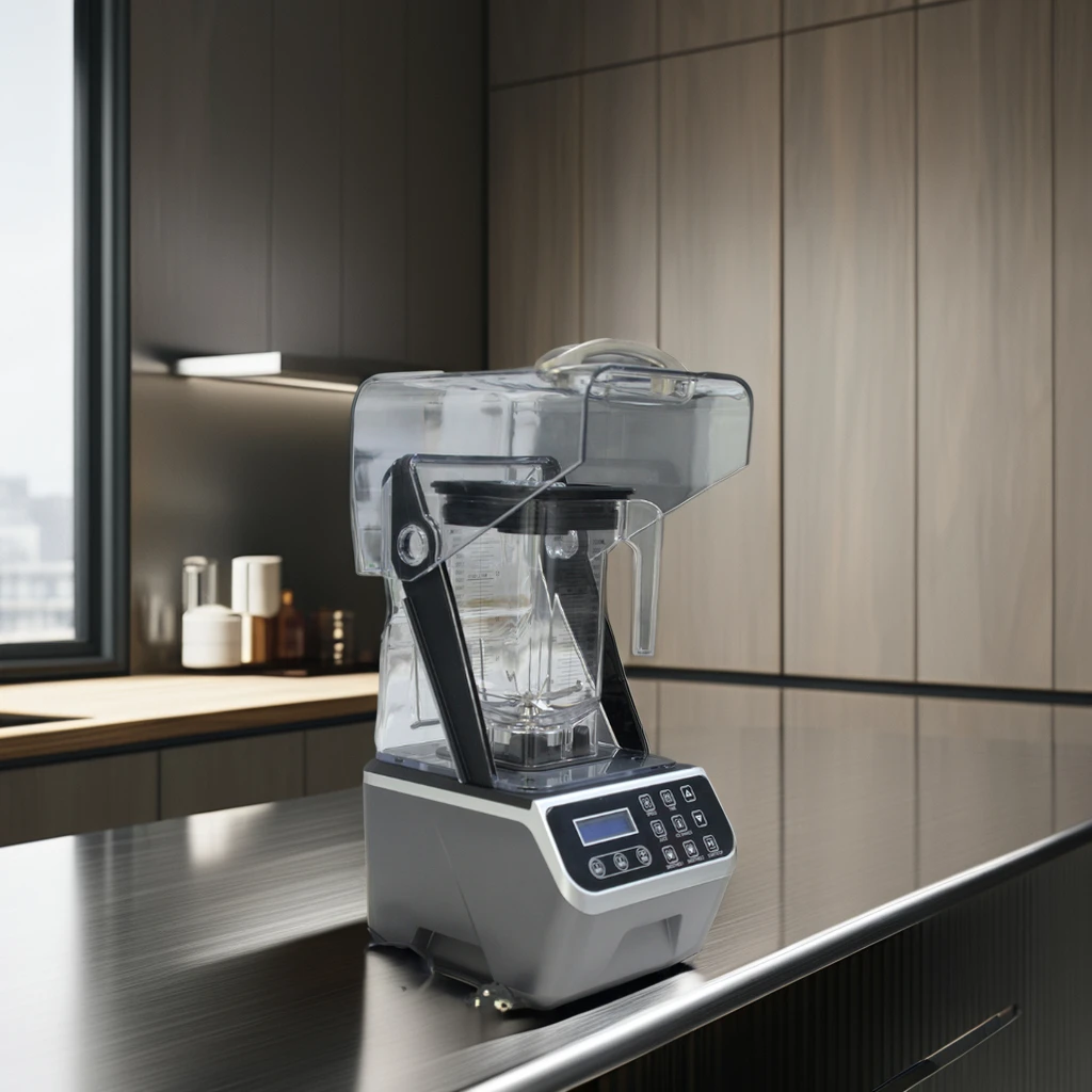 Commercial 1800W Silver Crest Blender Machine High-Speed All-in-One Kitchen Push Button Multifunctional Variable Speed Hotels