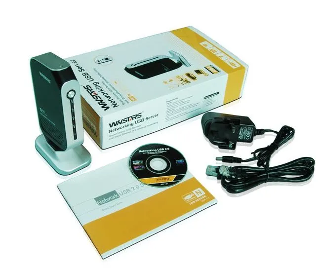 1000Mbps Networking printer server with 4port USB Hub, Supports LPR, DHCP and UPnP Protocols