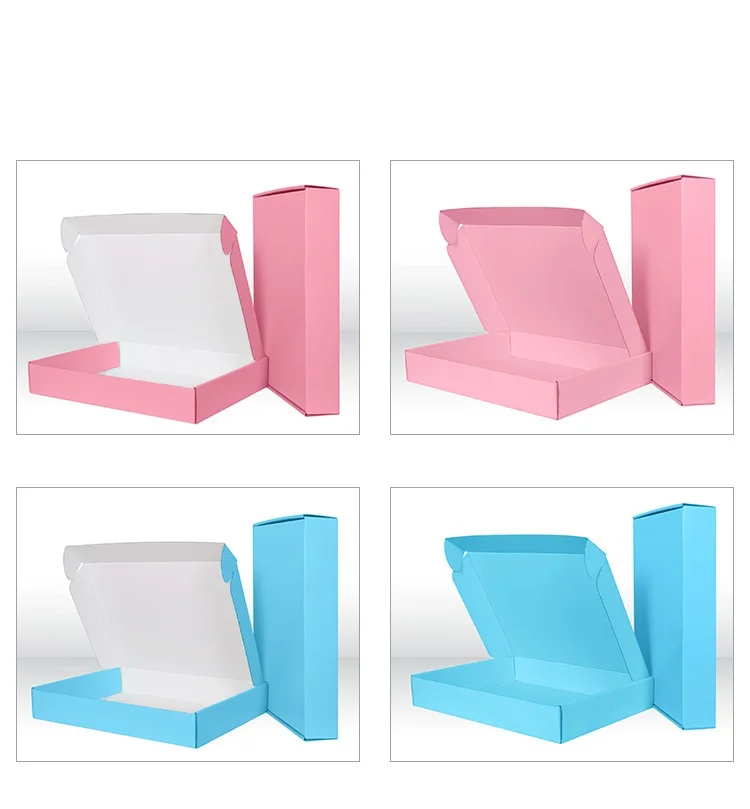 Three-layer Double-sided White Extra Hard Express Airplane Box Carton Underwear Clothing Custom Color Bra Packaging Box