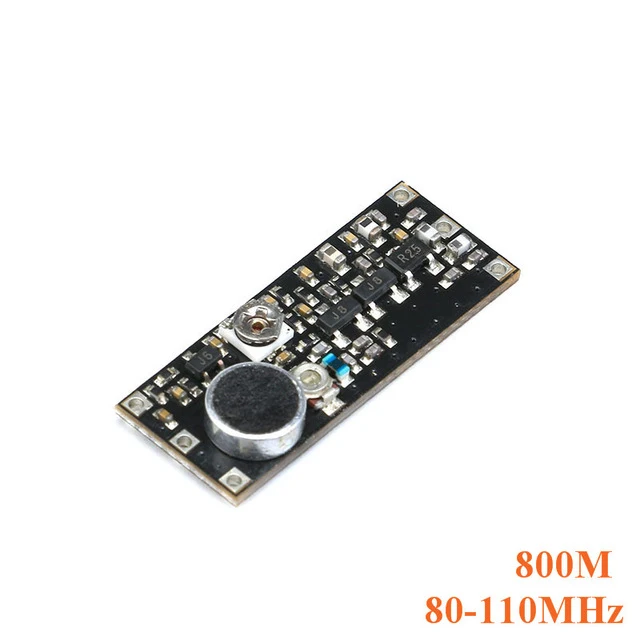 FM-передатчик беспроводной микрофон плата видеонаблюдения модуль для Arduino регулируемый конденсатор постоянного тока 100 м 800 85-115