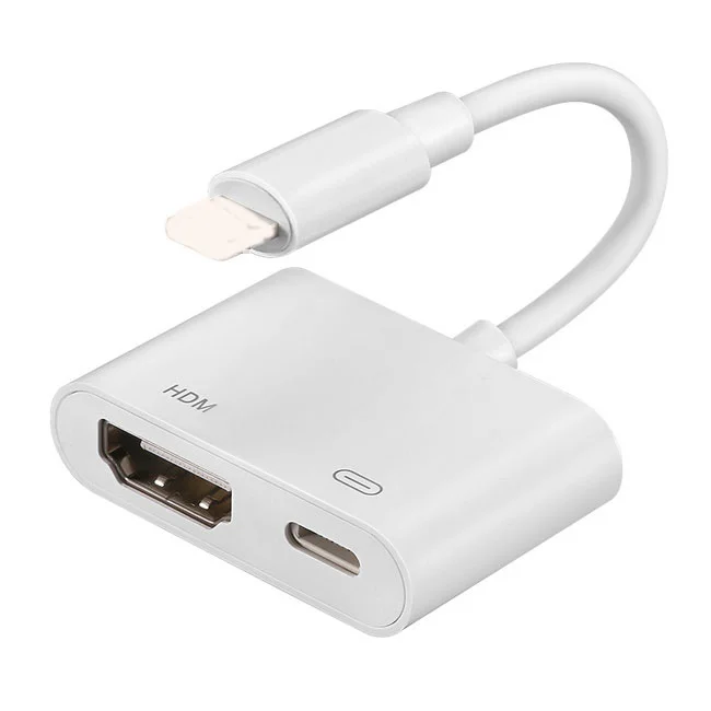 Оптовая продажа, 2 в 1, Lightn Hub, разъем Apple для HDTV, Ligh-tning, цифровой Av-адаптер с зарядным портом для ноутбука