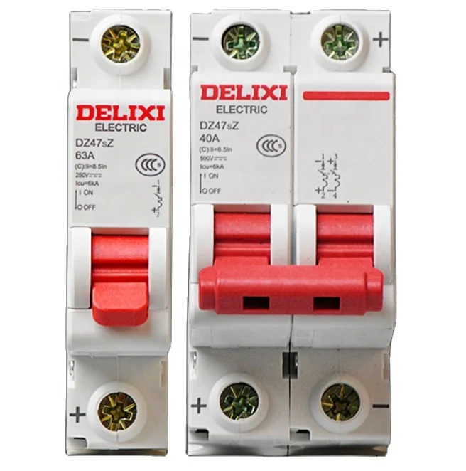 Зрелый Автоматический выключатель MCB 32A 500V 125A 1000V 2 P 3P для солнечной системы