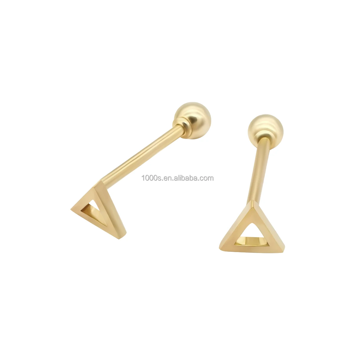 Женские серьги-гвоздики из чистого золота