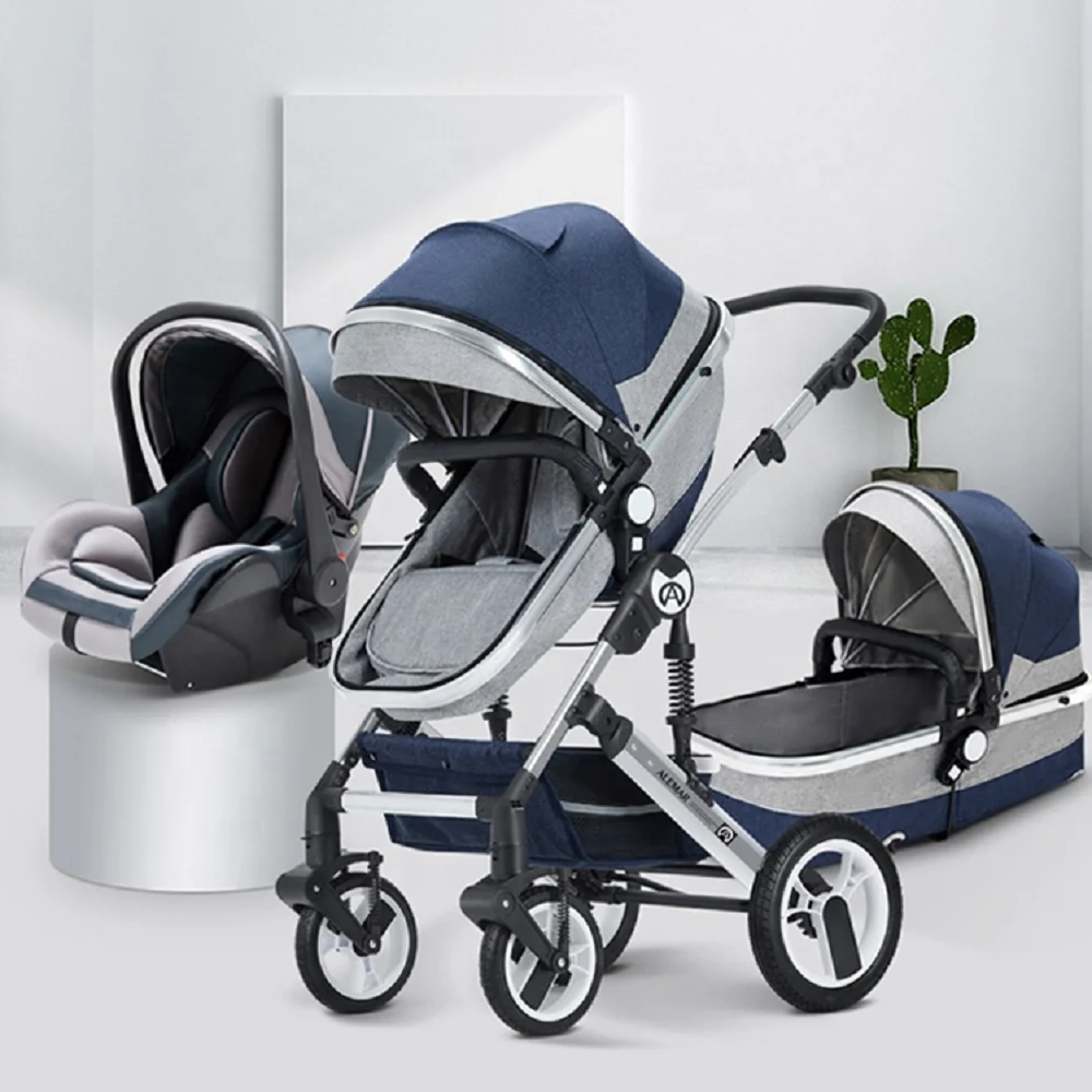 Customization Hot Sale High Quality Luxury Baby Stroller Stroller 3 In 1  Brand Baby Troley Beautiful Price Factory