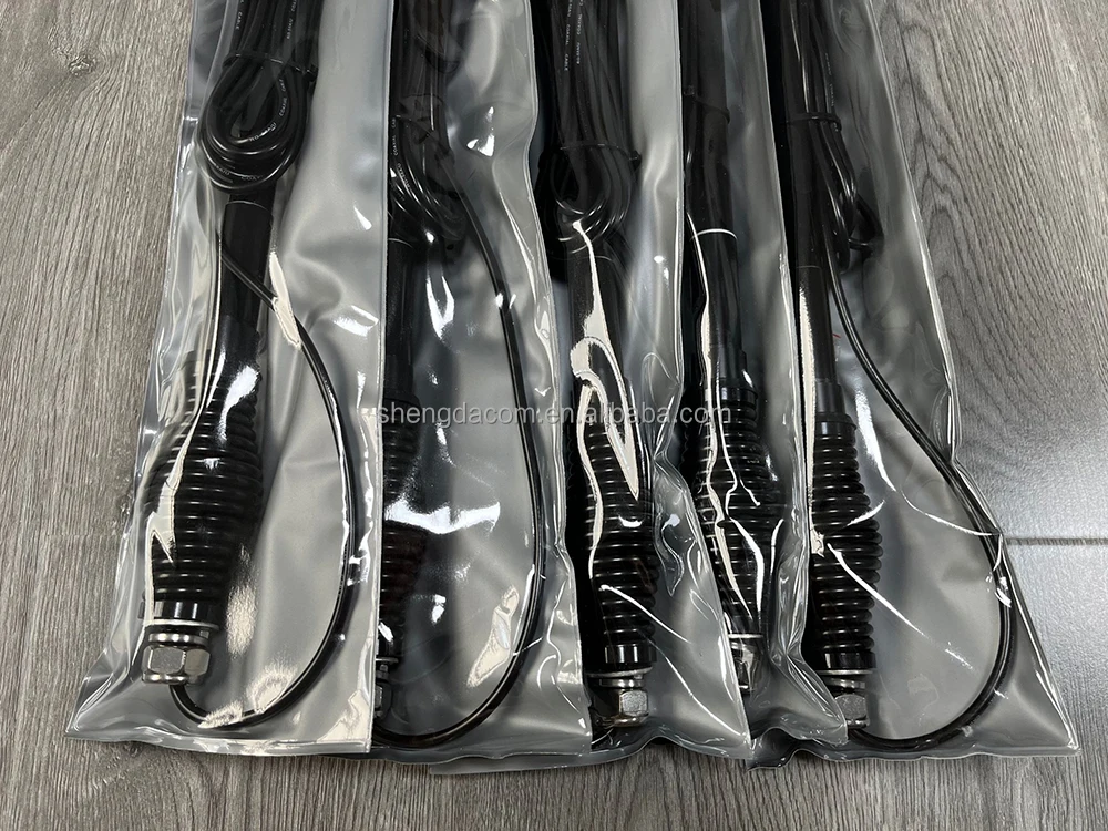 4G Outdoor communication antenna 698-2700MHz ham radio antenna 6.5dBi black mobile antenna with customized connector