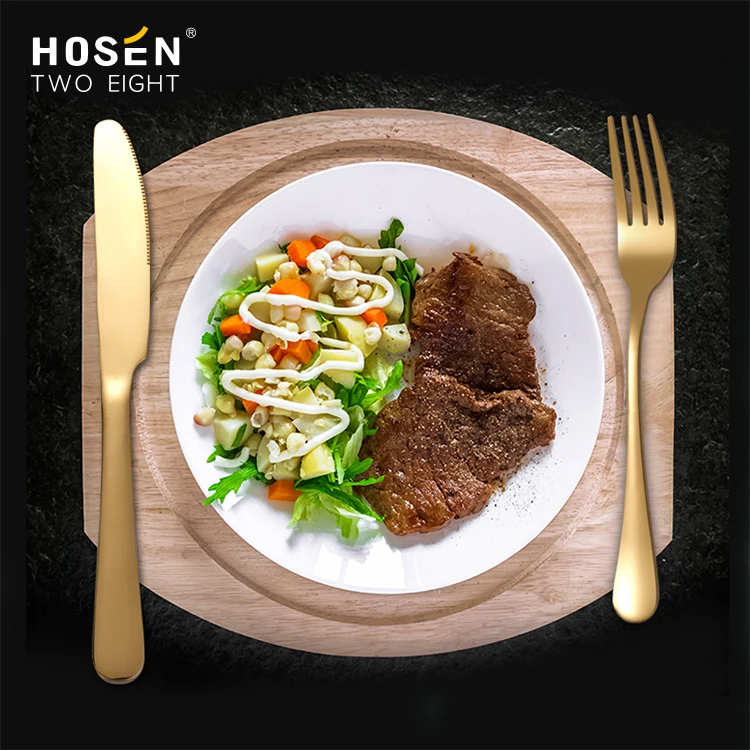 Wholesale Luxury Gold Knife Sets Stainless Steel Gold Spoon Set Gold Plated 72Pcs Cutlery Set With Gift Box