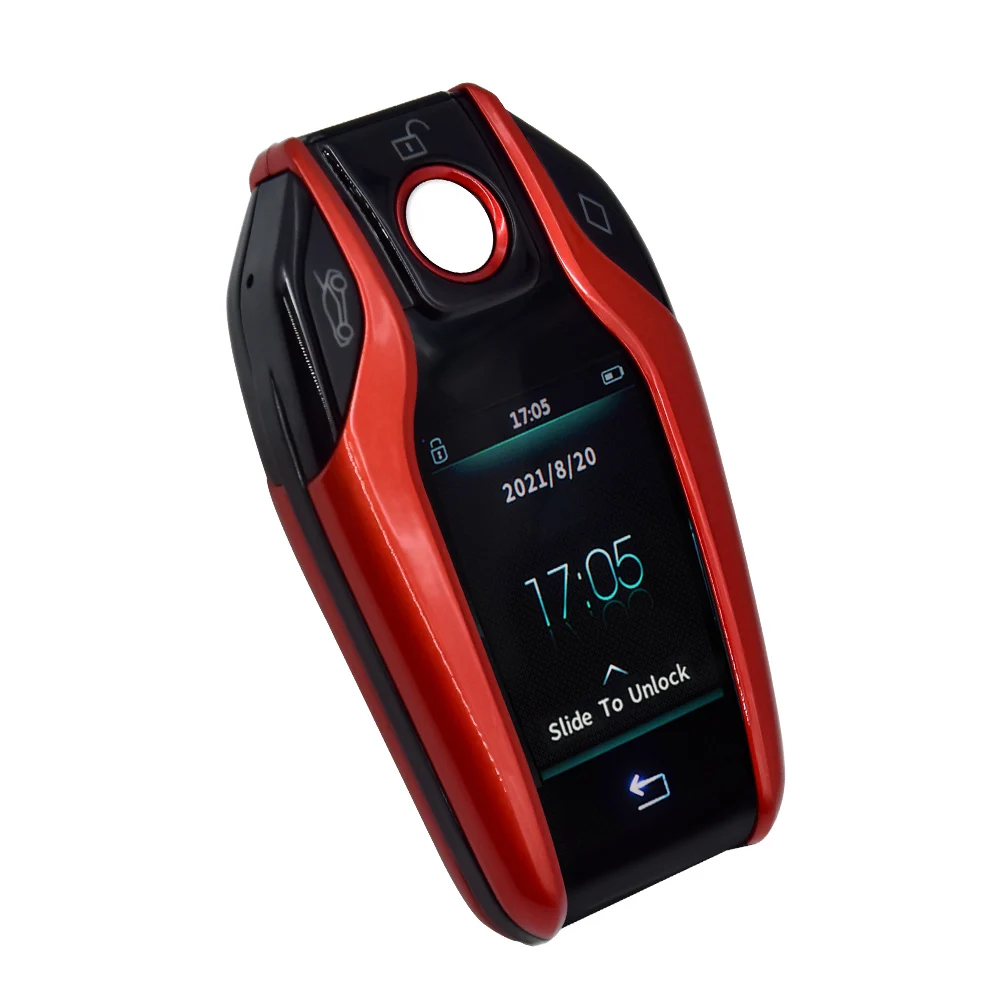 PKE Smart Door Lock LCD Touch Smart Key For Car Smart Remote Control For BMW