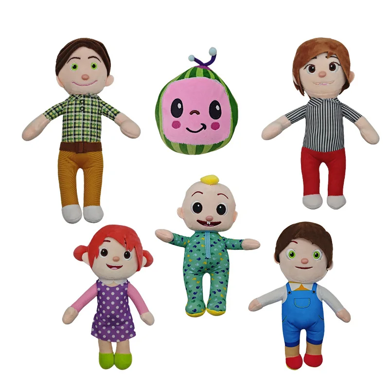 Wholesale Anime Cartoon Plush Toy Baby JJ Little Boy Watermelon Doll Birthday Gift for Kids