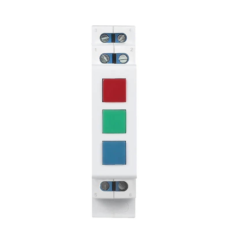 Модульная светодиодная сигнальная лампа ETEK EKSL3 3 цвета Din-рейка RGY/RGB В переменного тока модульная