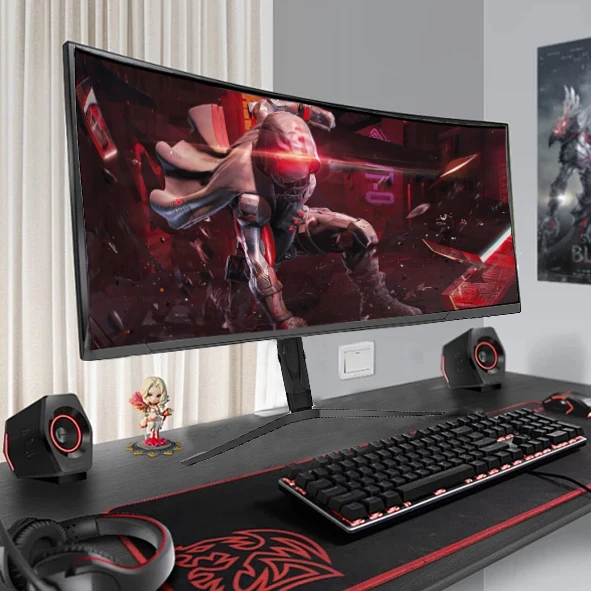 34 Inch 4K Curved Monitor 165HZ Computer Screen PC Gaming Monitor 3440*1440P monitor de juegos