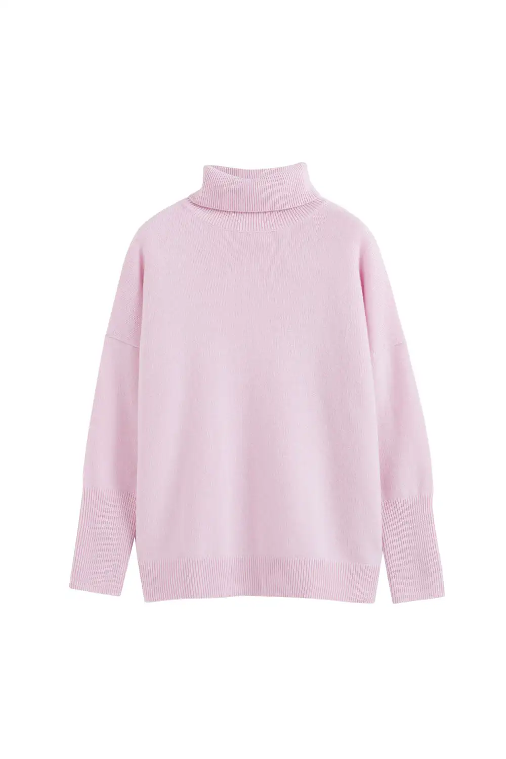 2023 Professional Manufacturer custom womens turtleneck wool pullover sweaters cashmere sweater for women