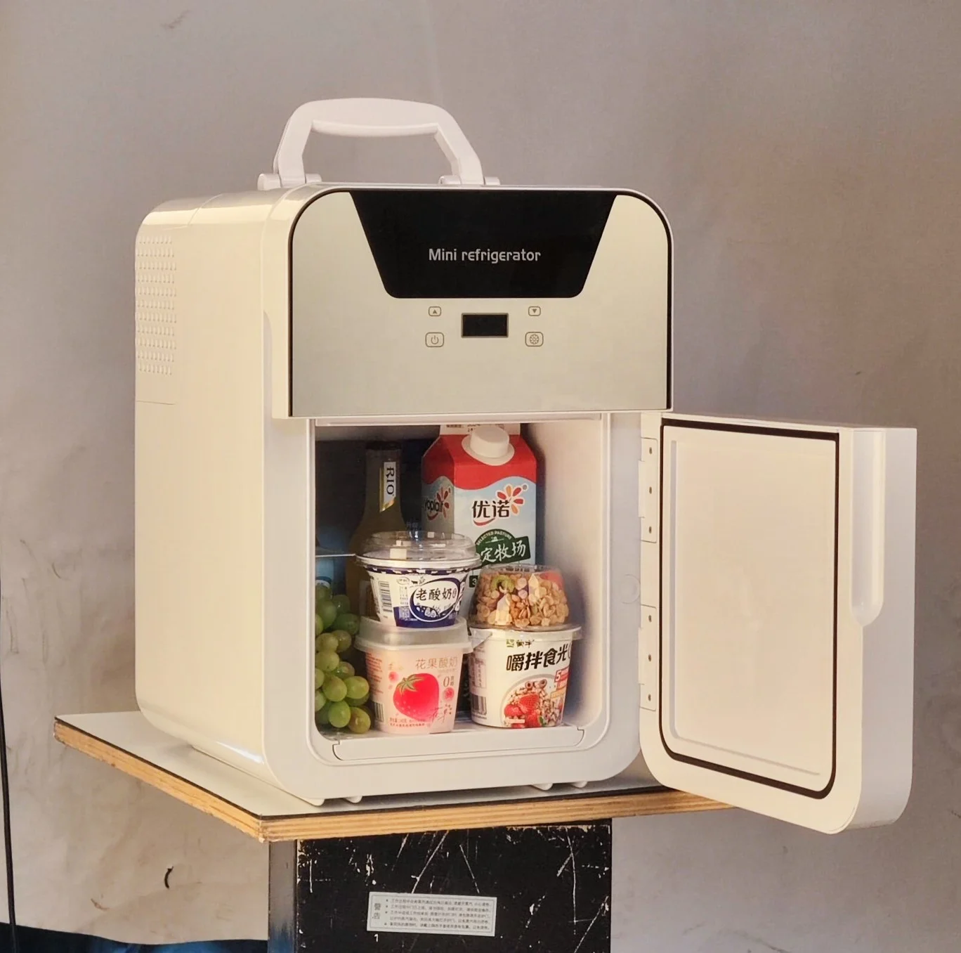 -20degree Temperature settable 2-Door bottom Mini Freezer Apartment Refrigerator blood transport cooler box for hospital use