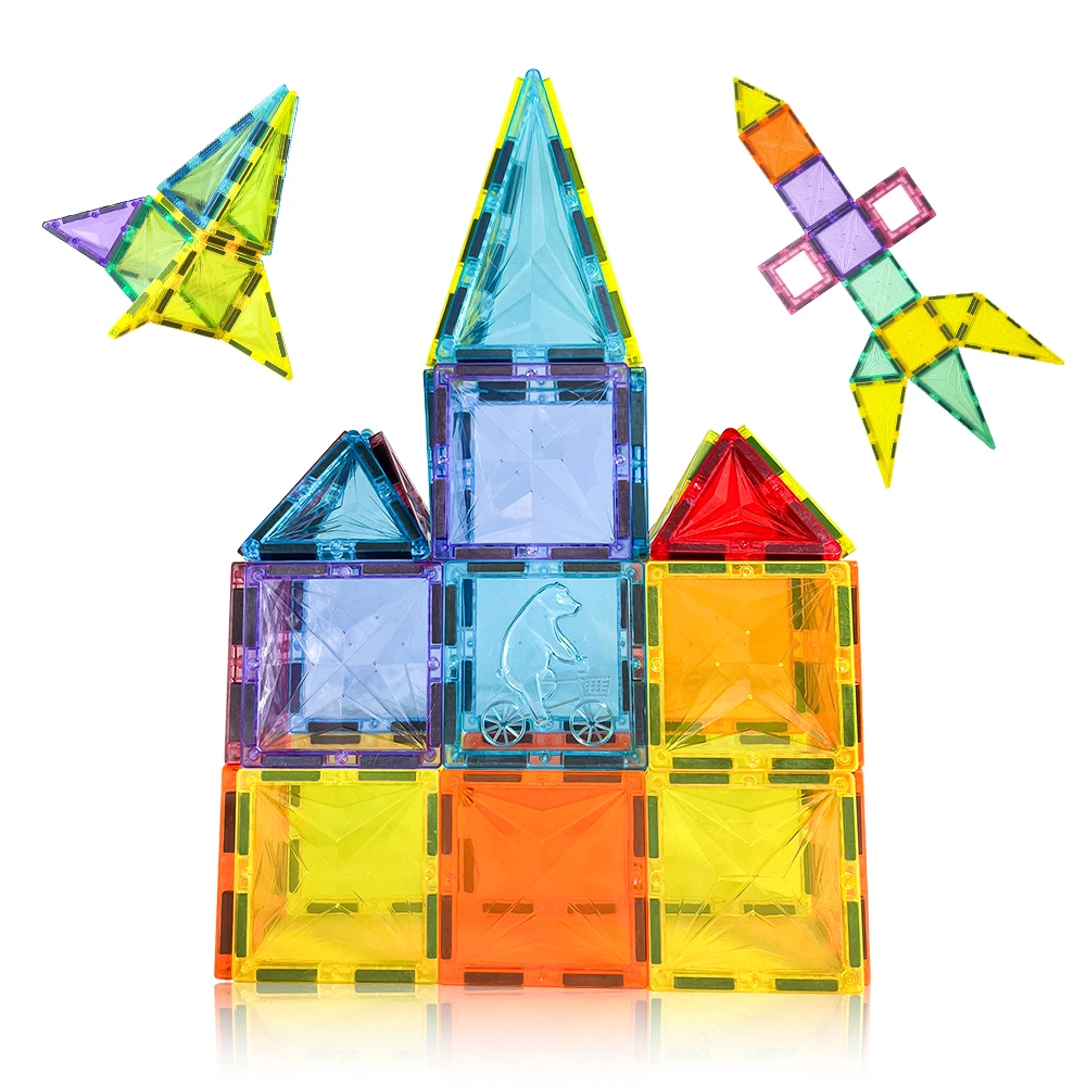 Новый продукт ABS пластиковые магнитные блоки 38 шт. игрушки 3D Красочные Магнитные плитки Образовательные строительные