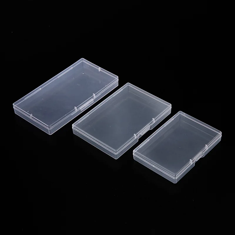 ZL PP Transparent  Battery Packaging Box Ring Earring Jewelry Storage Clear Small Plastic Box