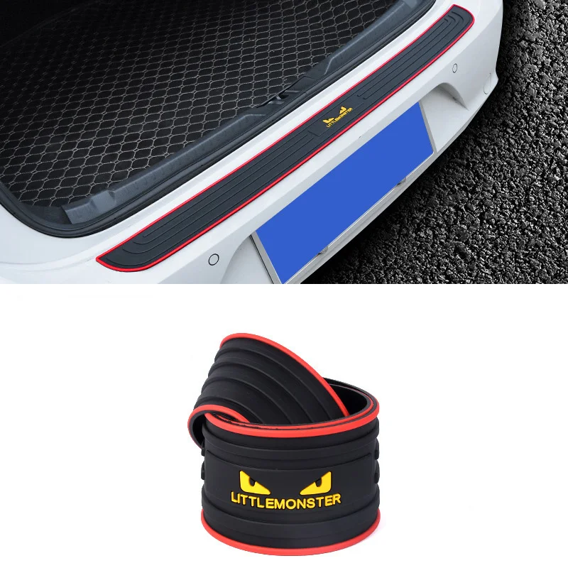 Universal Scratch Resistant and Non-slip Rubber Rear Bumper Guard Protector Strip for Most Cars Vehicles