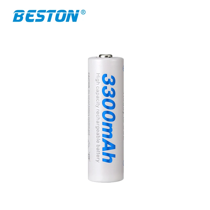 4pcs Beston Factory Price Rechargeable 3300mAh 1.2v  AA Battery Microphone Battery