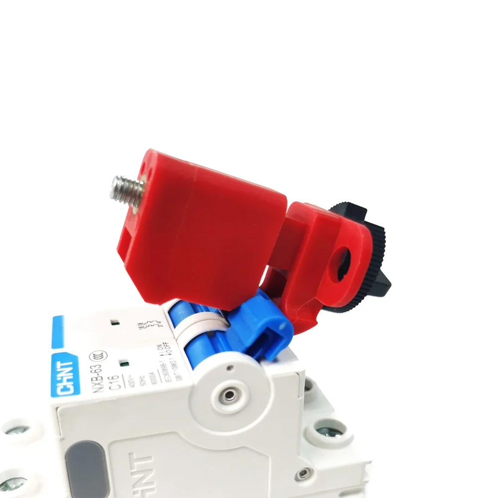 Safety Miniature Circuit Breaker Lock DZ47 C45 Tagout Device Mcb Lock,Air Circuit Breaker Electrical Safety Lockout Device