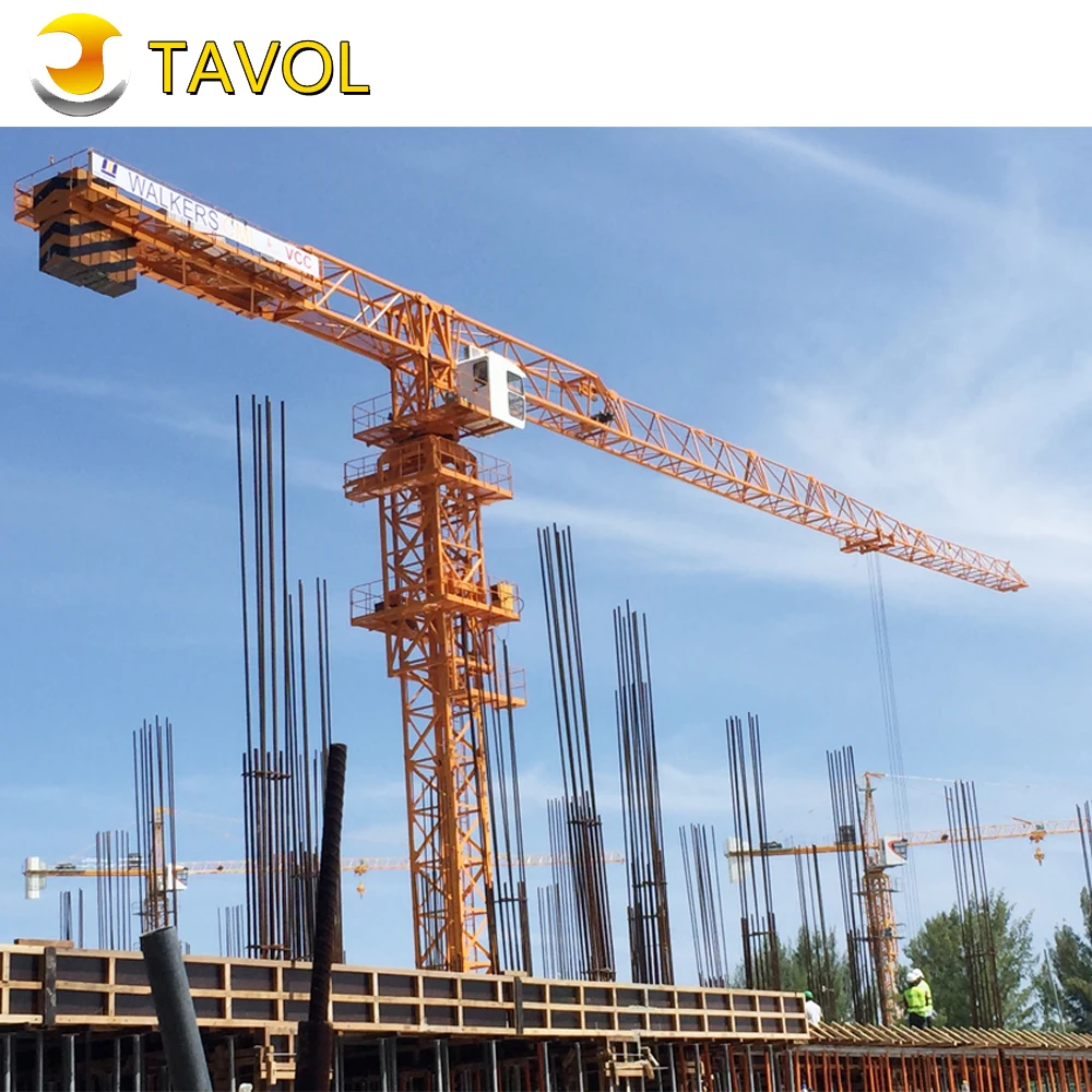 Construction Topless Building Flat Top Topkit Jib Luffing Self Erecting Tower Crane