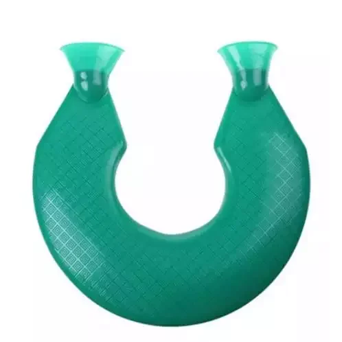 Sell well u-shaped hot water bottles made of pvc customized logo accept