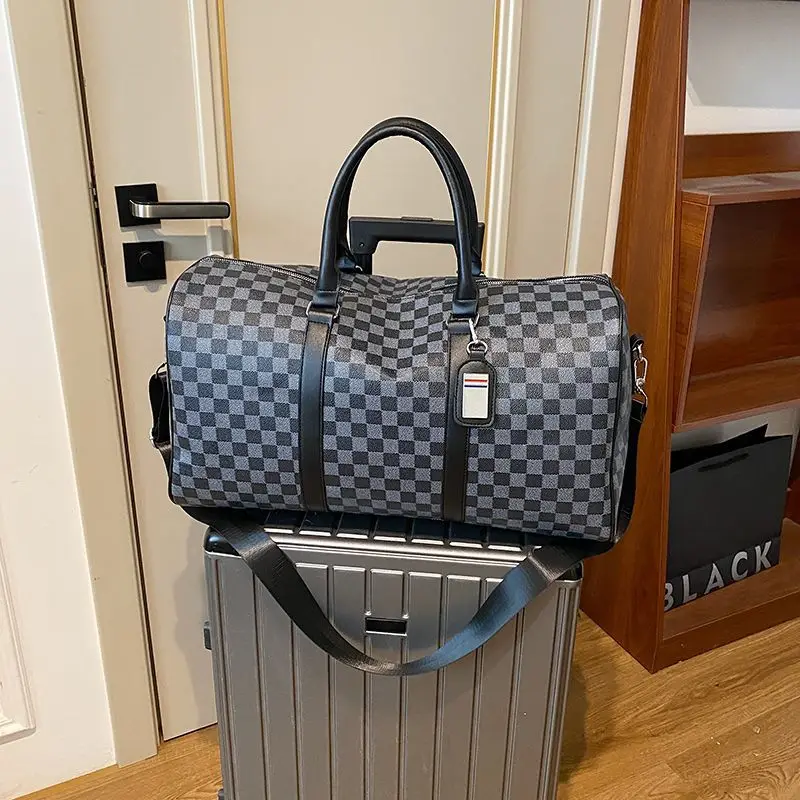 High Quality Waterproof PU Leather Large Capacity Luggage Travel Bag Luxury Designer Traveling Bags Famous Branded