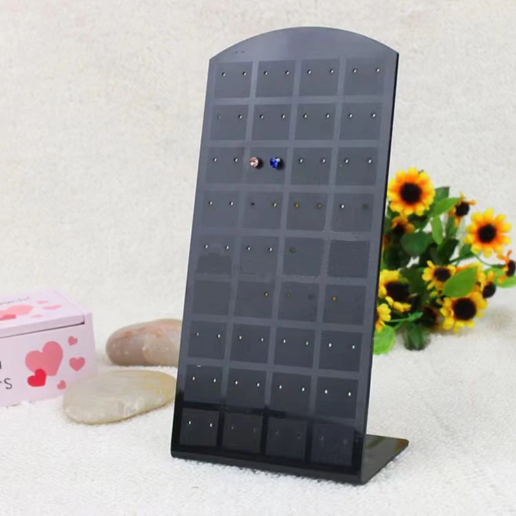 L-shaped acrylic 36 pairs of earrings display stand Jewelry stand