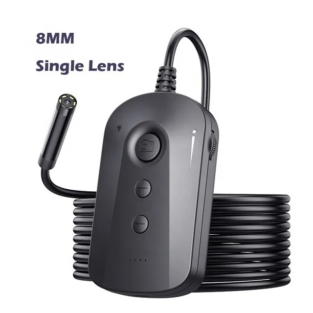 Y16 Dual Lens WIFI Endoscope Inspection Wireless Borescope Camera HD1080P Adjustable LED 4X Zoomable Snake Camera for Car
