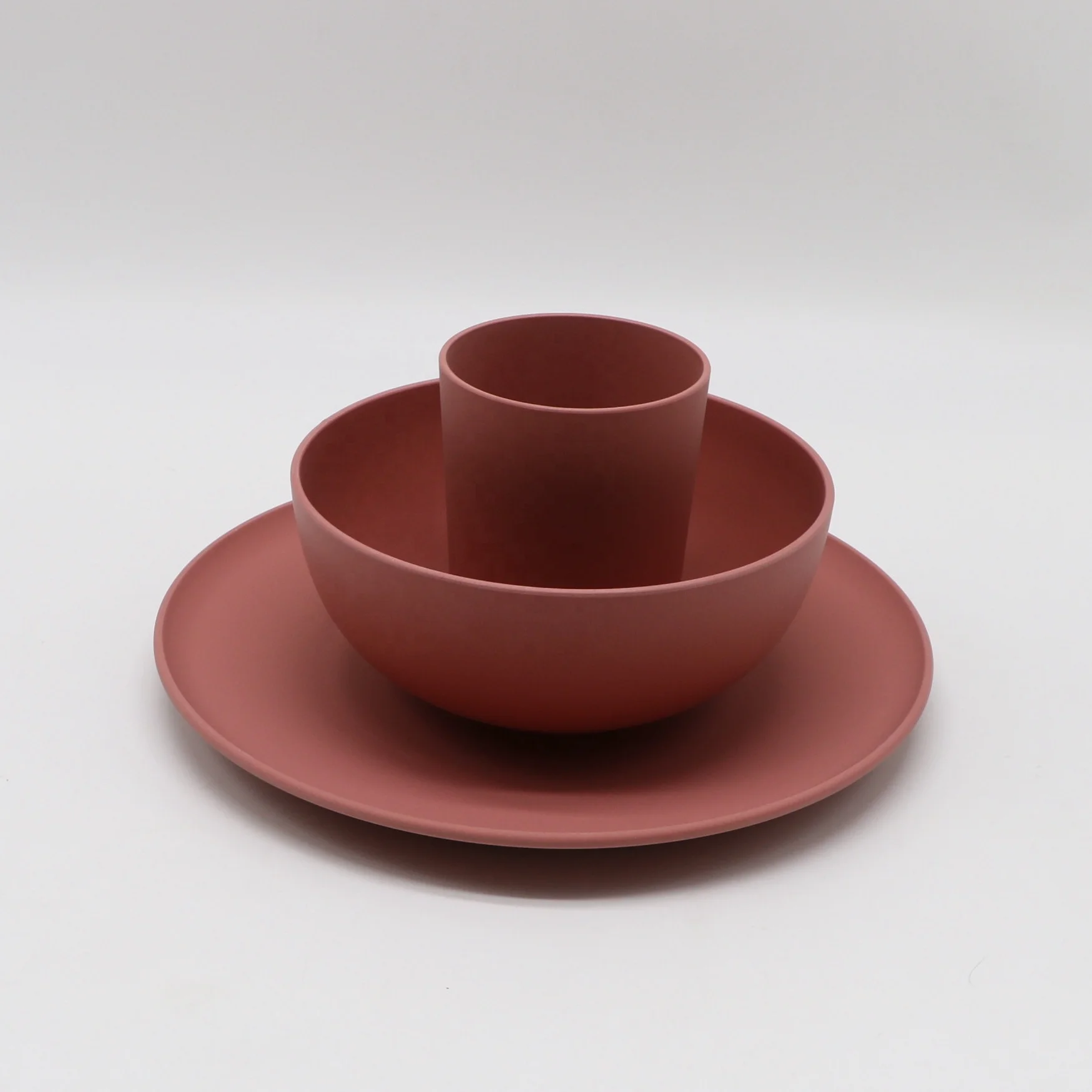 Organic 100% biodegradable PLA bamboo tableware, dinnerware picnic set cup dish plate cereal bowl,bamboo dinner set