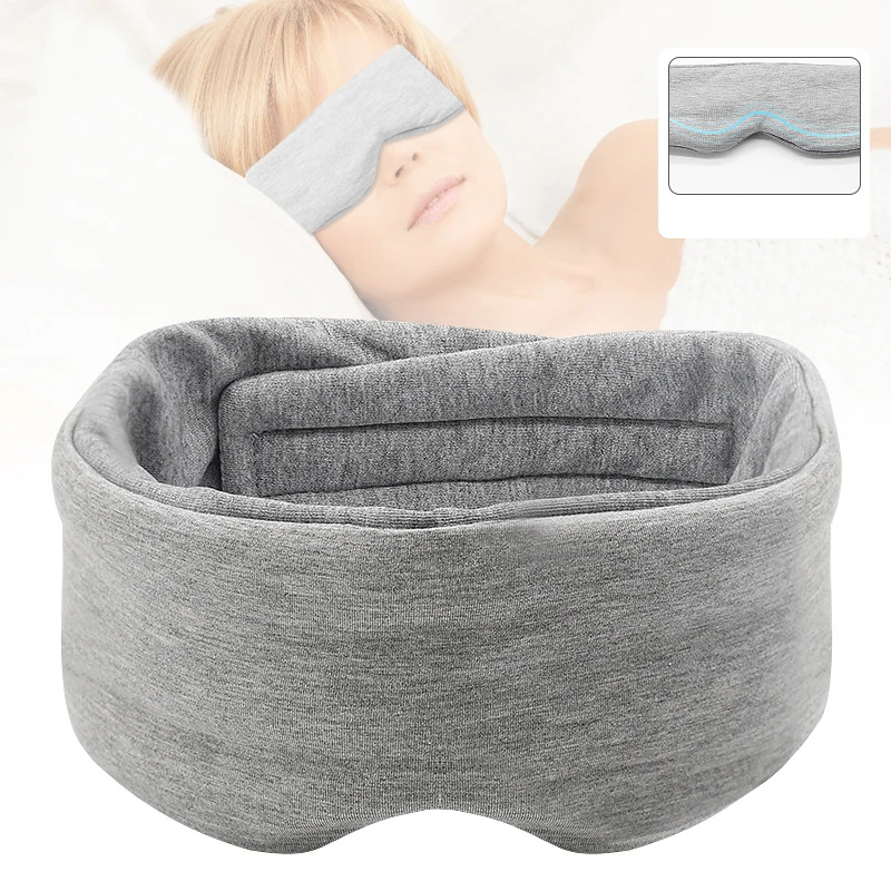 Travel Soft Oversized Eye Shape Blinder Blindfold Airplane Soft Dual-Sided All-Season Eye Mask for Sleeping Men Women