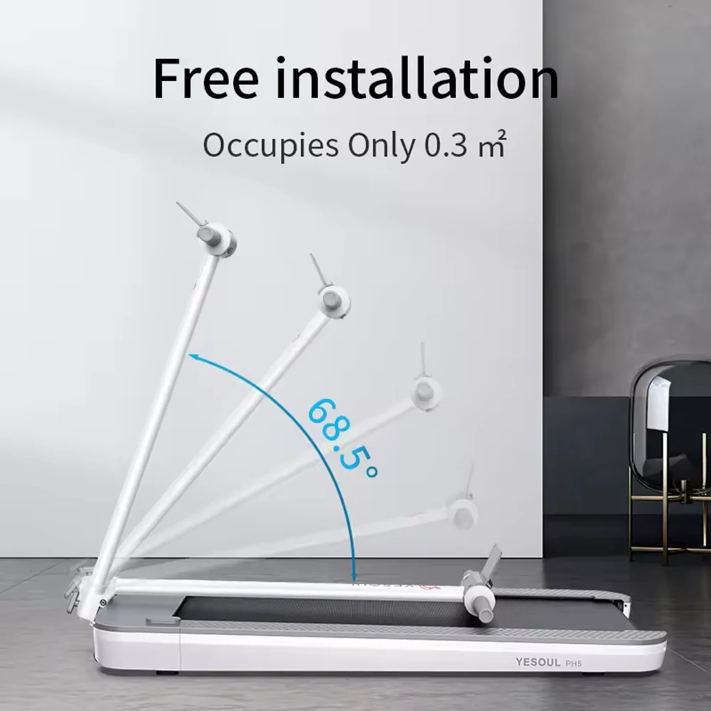 2 in 1 folding professional underdesk gym fitness running equipment portable mini electric walking foldable treadmill for home