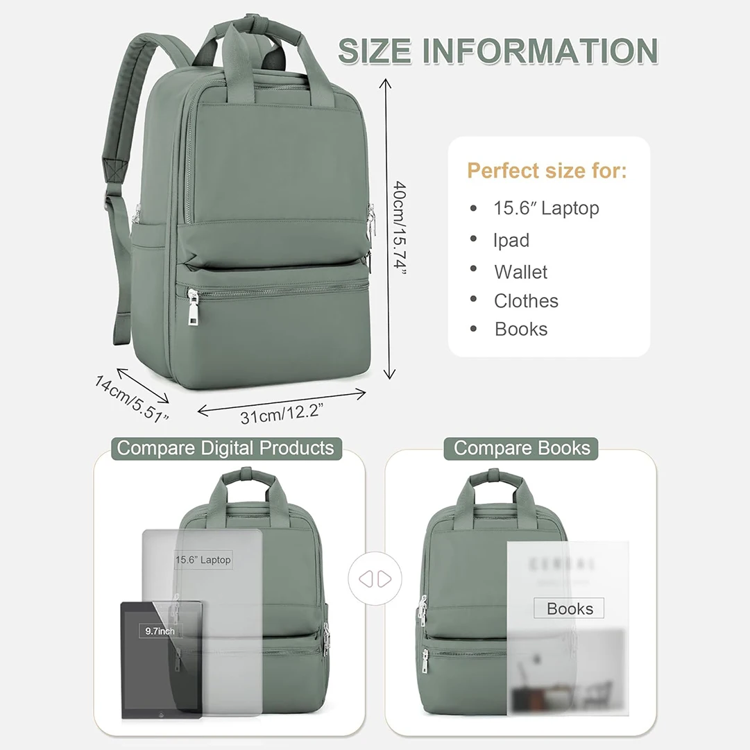 YOUK Practical Comfortable Unisex Travel Backpack Multifunctional Waterproof Nylon Canvas Fashion Shoulder Bag Zipper Airline