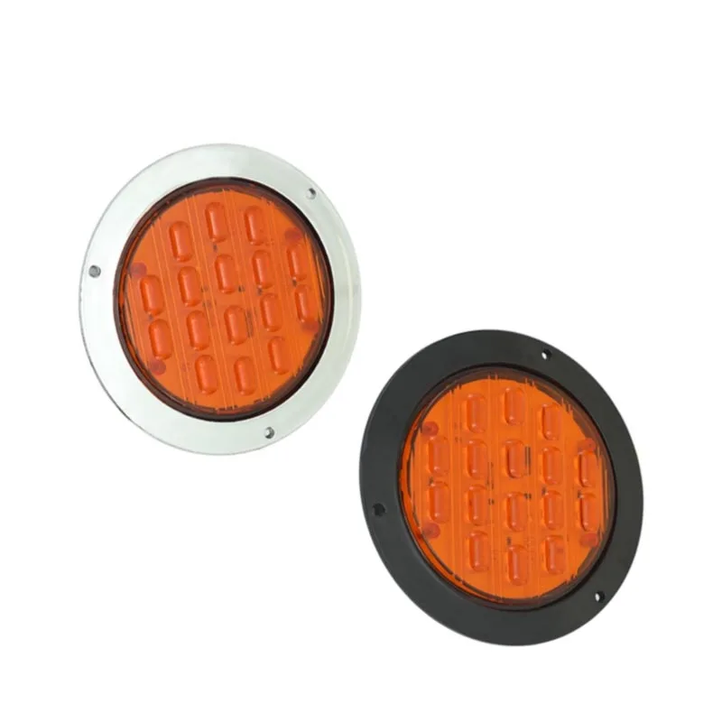 High quality new design round stop turn tail light led taillight for heavy truck trailer
