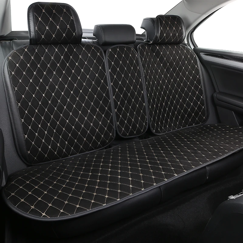 Car Seat Cover Full Set Leather Seat Covers Waterproof Universal Fit for Most Sedan SUV Pick-up Truck Auto Accessories kit