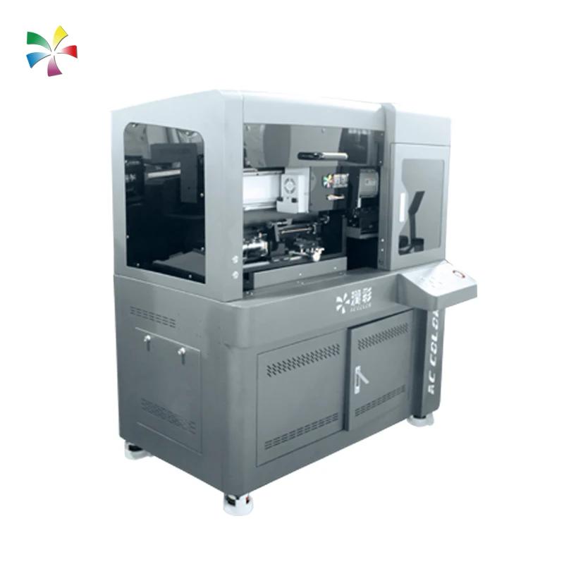 Inkjet UV Cylindrical High Speed Digital Cylinder 360 Degree Rotary UV Printer For Bottles