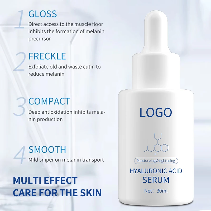Private Label Oem Anti Wrinkles Hyaluronic Acid Facial Repair Whitening Brightening Moisturizing Skin Care Face Serum