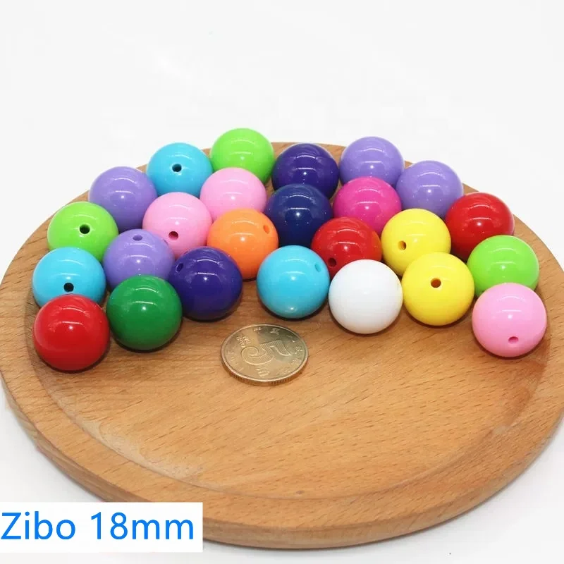 Акриловые шарики из бисера для детей, смешанные цветные, 20 мм, 18 мм, 16 мм, 14 мм, 12 мм, 10 мм, 8 мм, 6 мм, 4 мм, пластиковые