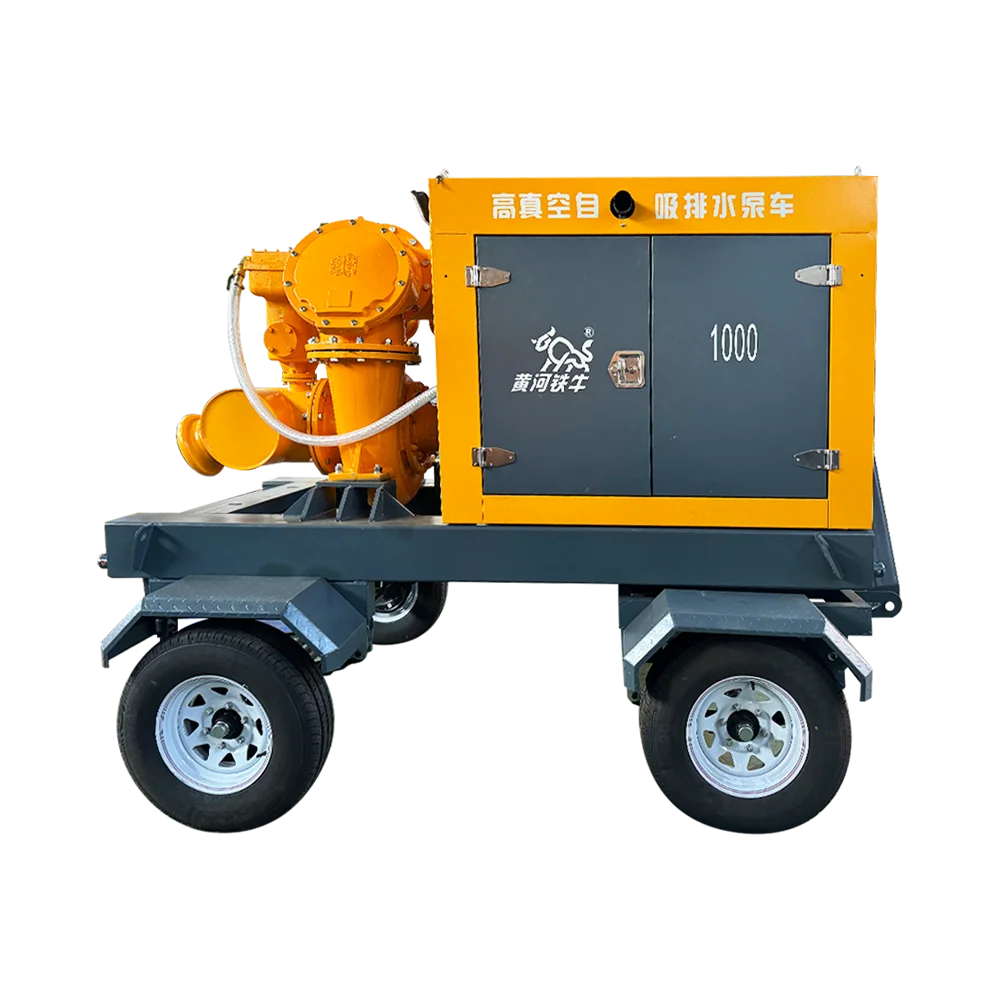 High efficiency and low noise diesel engine mobile power generation flood control pump