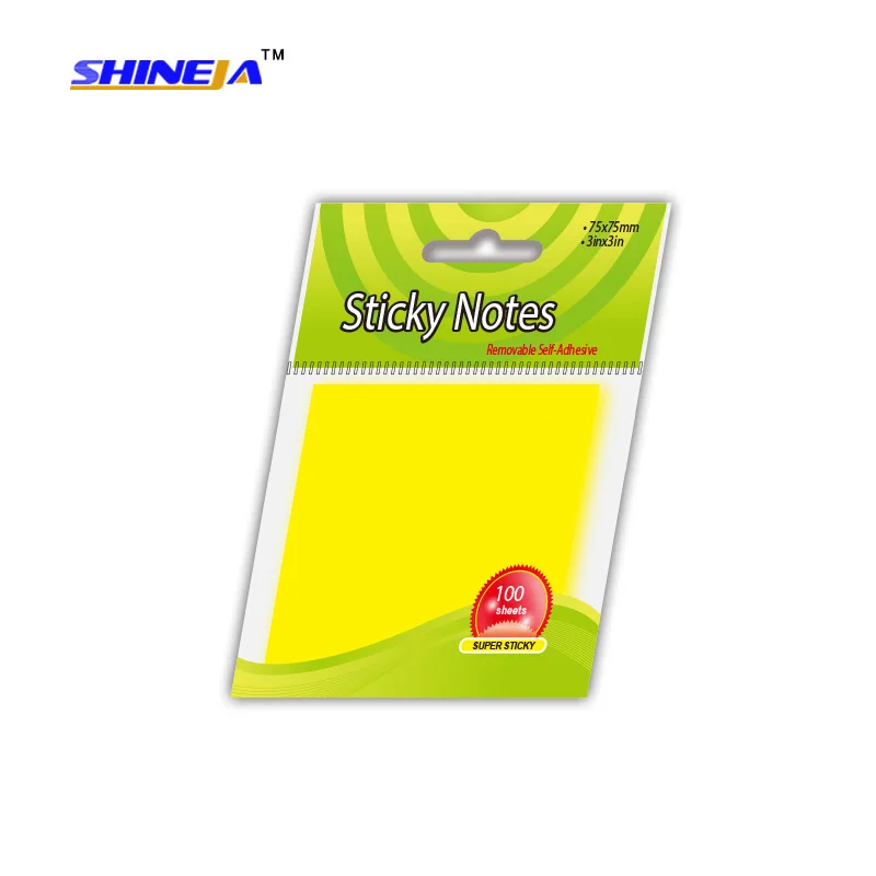 100 Sheets Memo Pad Style Sticky Notes for School and Office in Good Quality