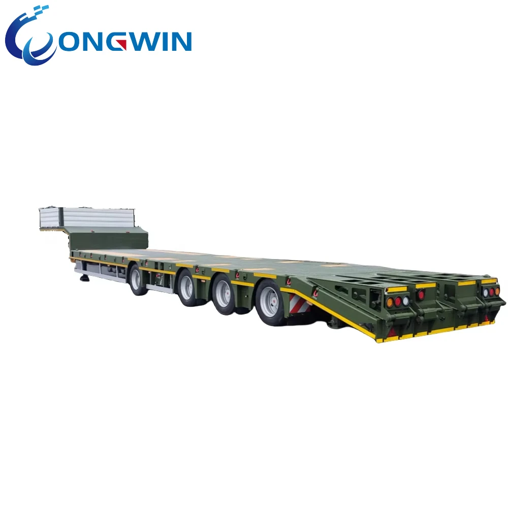 LONGWIN недорогой 3-осевой 4-осевой полуприцеп с низкой платформой по цене