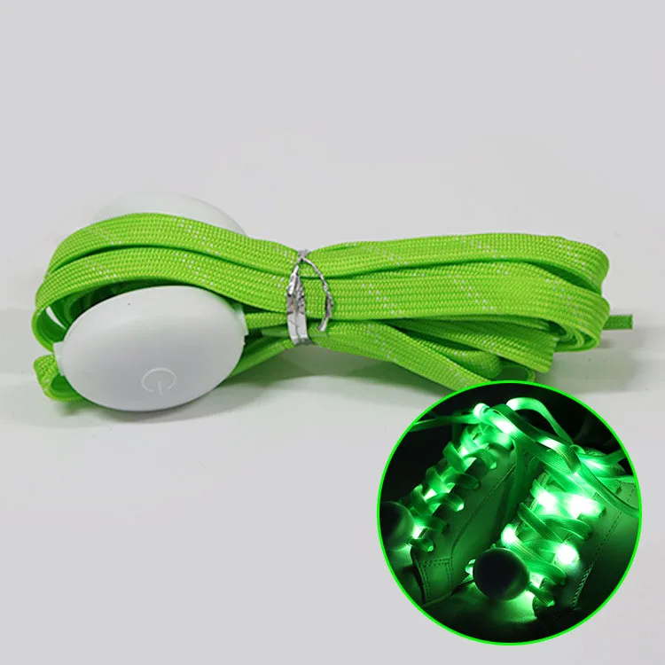 Hot Selling Multicolor Flashing Shoelaces Custom Rope Nylon Led Light Up Fashion Shoelaces