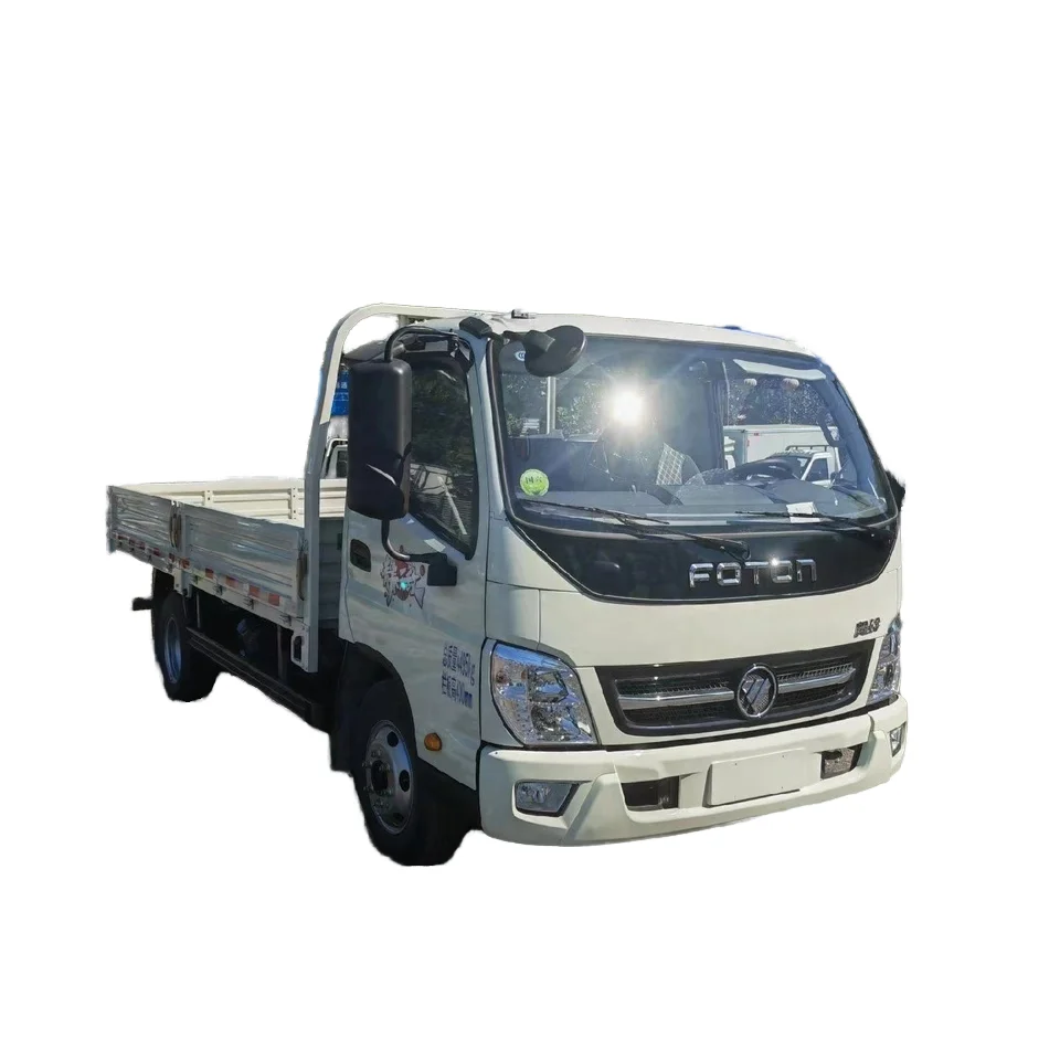 Foton 6 Tons Load Weight 4.2 Meters Cargo Box Diesel Engine Left Drive Light Flat Truck