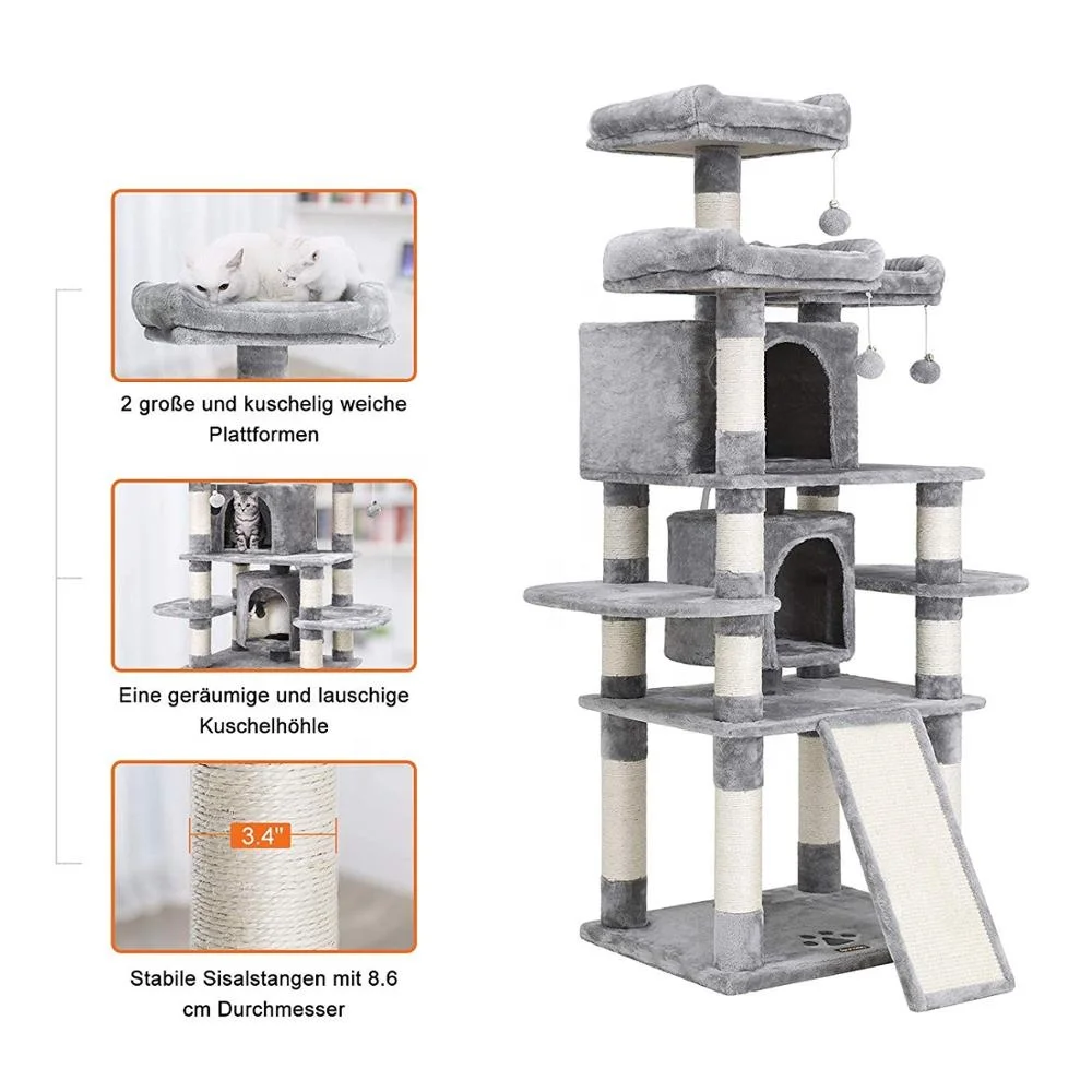 Factory Eco-friendly Exquisite Cat Tree Scratching House