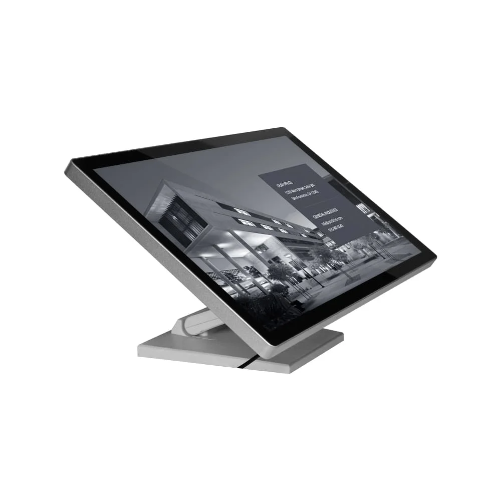 Floor standing interactive advertising display 18.5inch standing digital signage display window 7/10 all in one touch pc