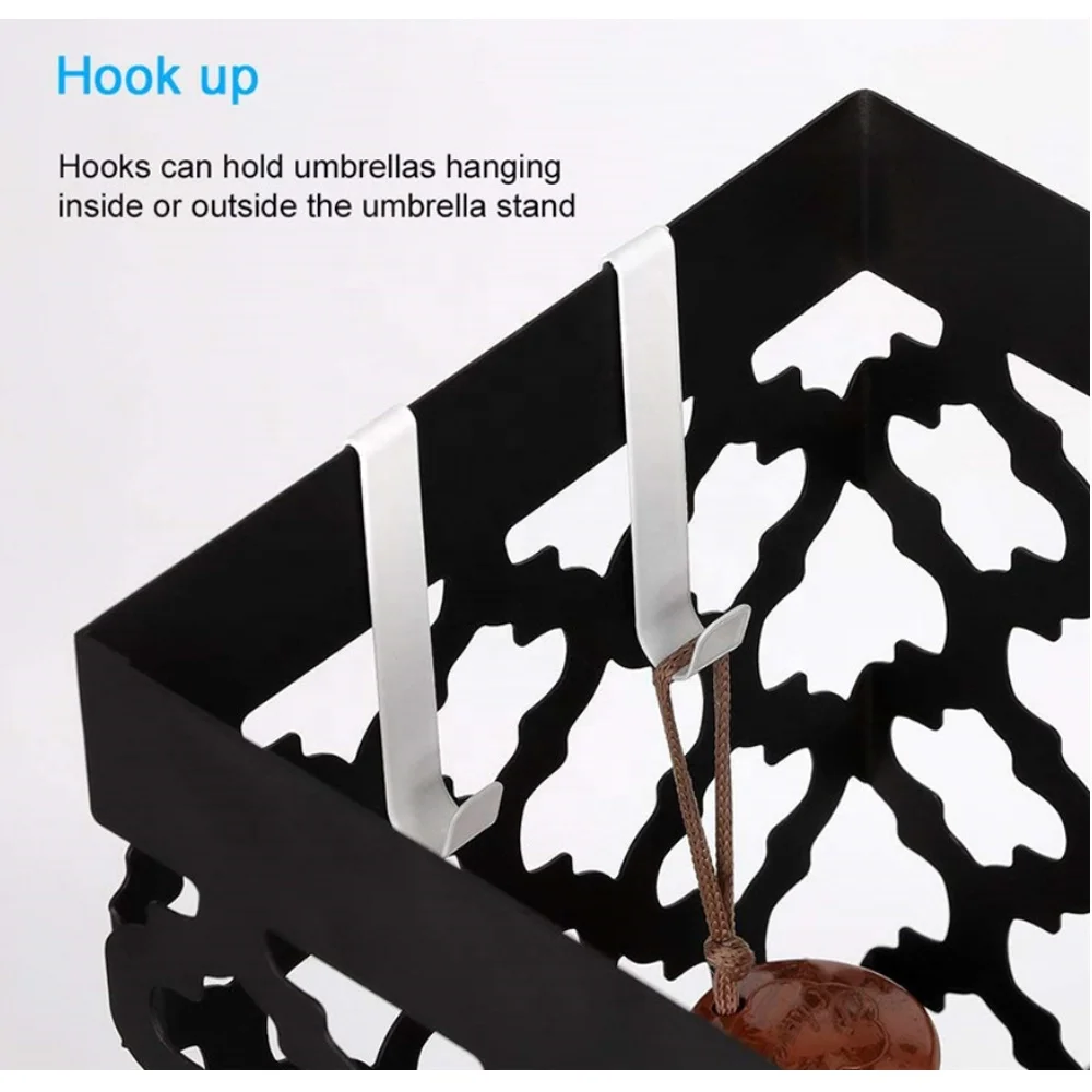 
New Umbrella Holder Laser Cutting Square Metal Umbrella Stand 